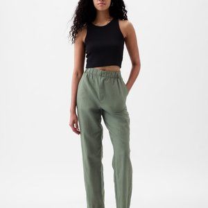 GAP Green Striped Pants Size 6